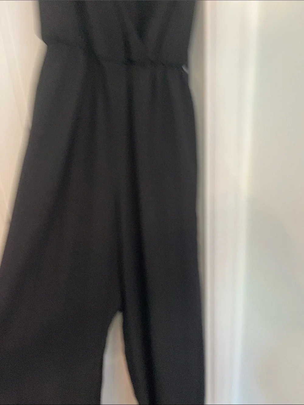 AS WISH Black Wide Leg Jumpsuit Size Medium Like New